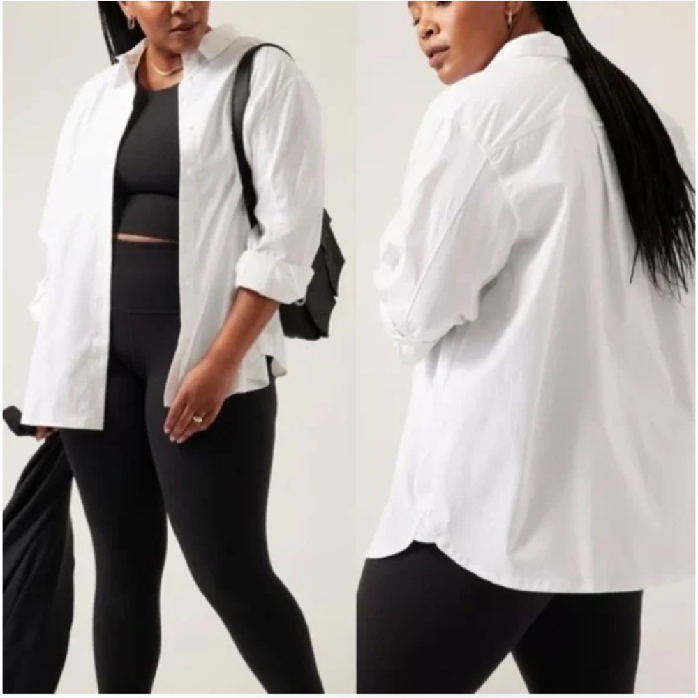 Athleta Performance Oversized Button Down - image 1